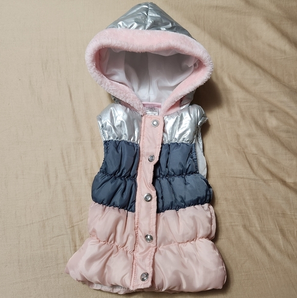 Girls Little Lass‎ quilted puffer vest size 2T - Picture 1 of 11